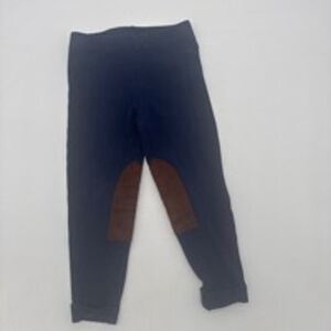 RALPH LAUREN Leggings Size 3/3T Blue with Brown Patches